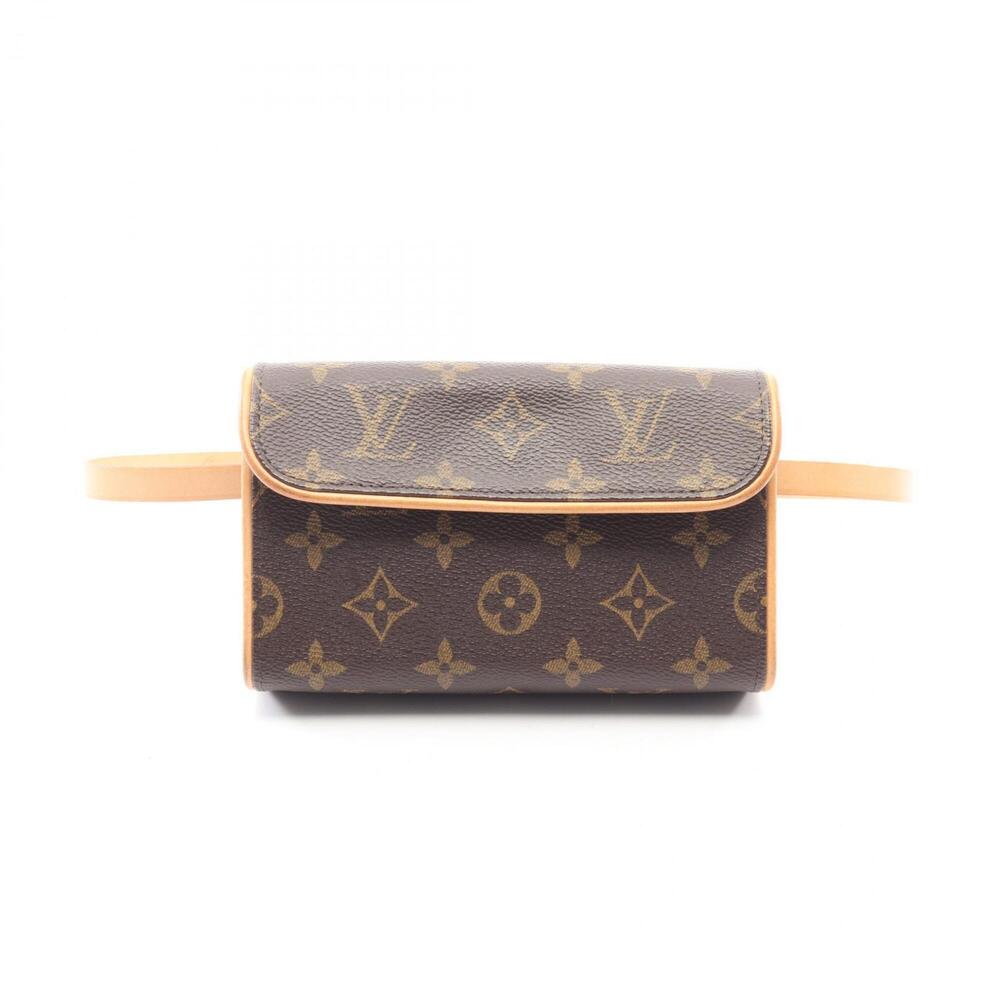 LOUIS VUITTON Brown Monogram Leather Pochette Fanny Pack